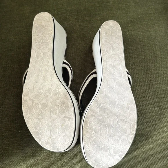 Coach Y2K Felicite Wedge Sandals Size 7.5 - Picture 10 of 13